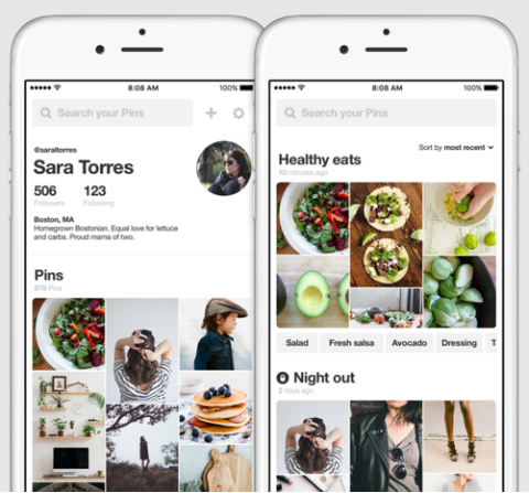 pinterest makes it easy to find and sort pins