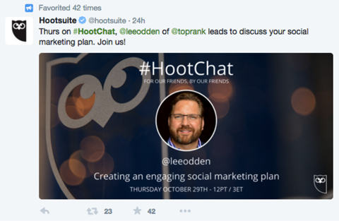 hootchat tweet