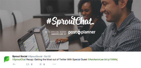 sproutchat tweet