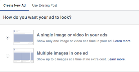 choosing what type of ad to run