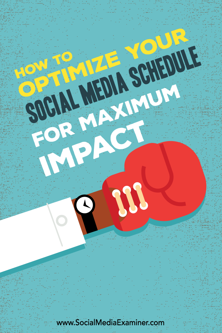 how to optimize your social media schedule