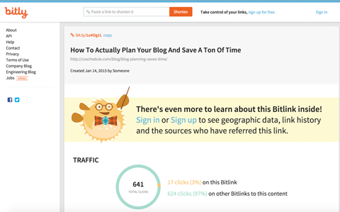 bitly link shortener