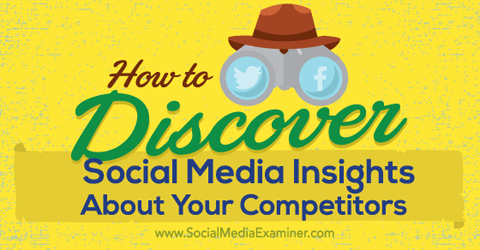 discover social media insights about your competitors