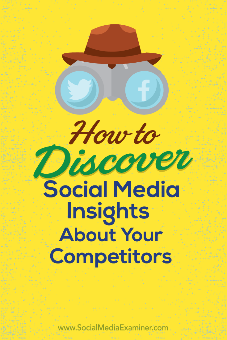 how to discover social media insights about your competitors