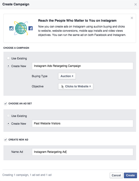  creating a retargeting campaign