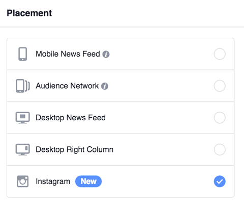  select ad placement for a retargeting campaign