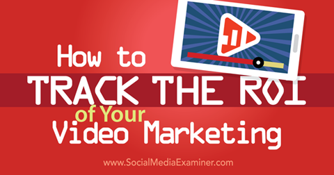 track video marketing roi