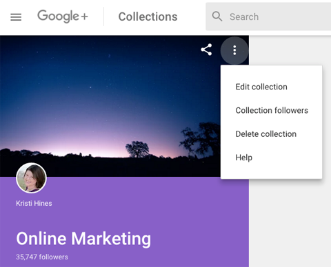 new google plus featured collections editing features
