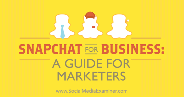 guide to snapchat for business