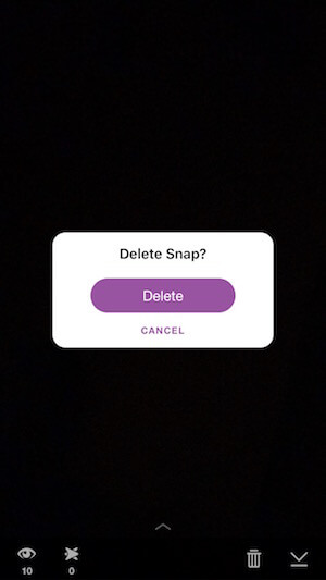 delete an image or video from your story