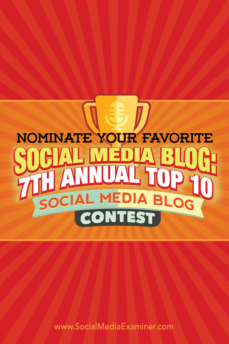 7th annual top 10 social media blog contest