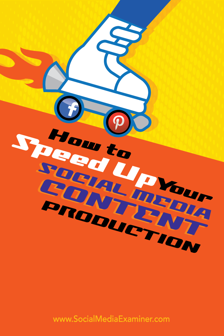 speed up social media content production