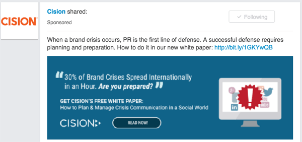 cision linkedin