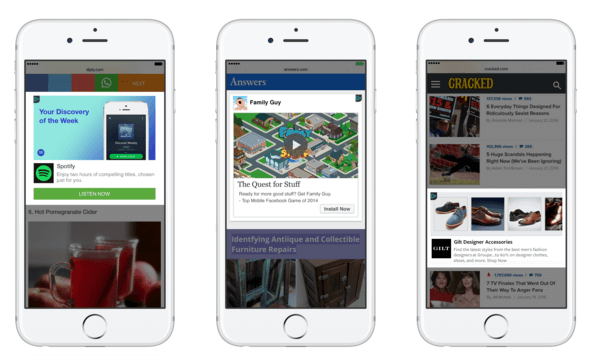 facebook expands audience network for mobile web