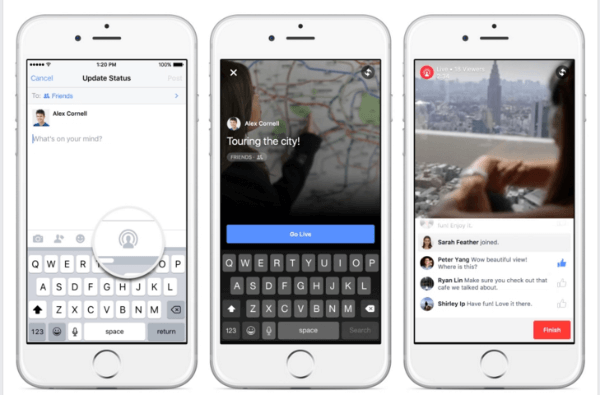 facebook expands live video on iphone