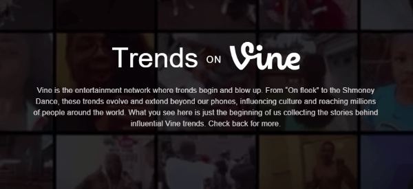 trends on vine