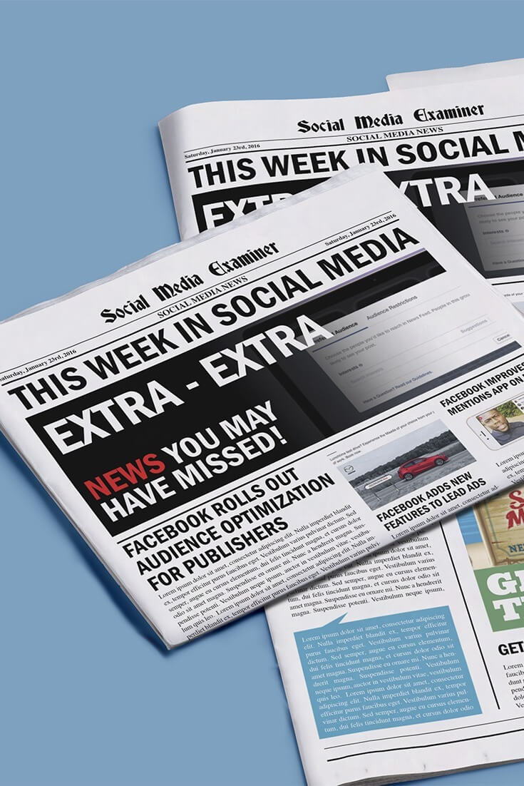 social media examiner weekly news january 23 2016