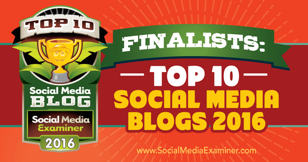 2016 blog contest finalists