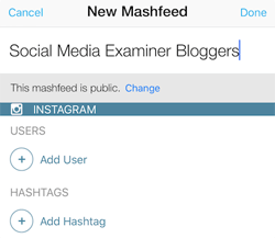 create mashfeed