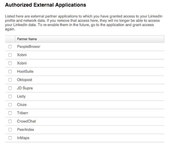 auth external apps