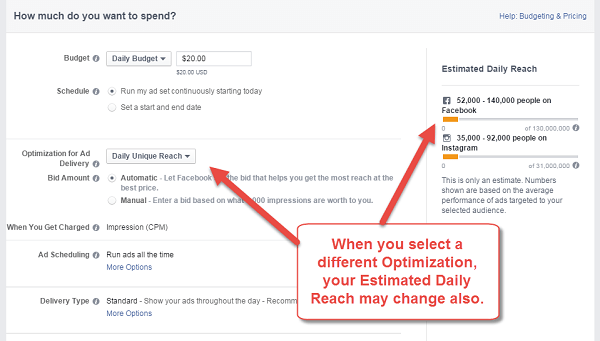 optimization and reach