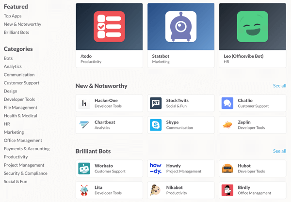 slack app directory