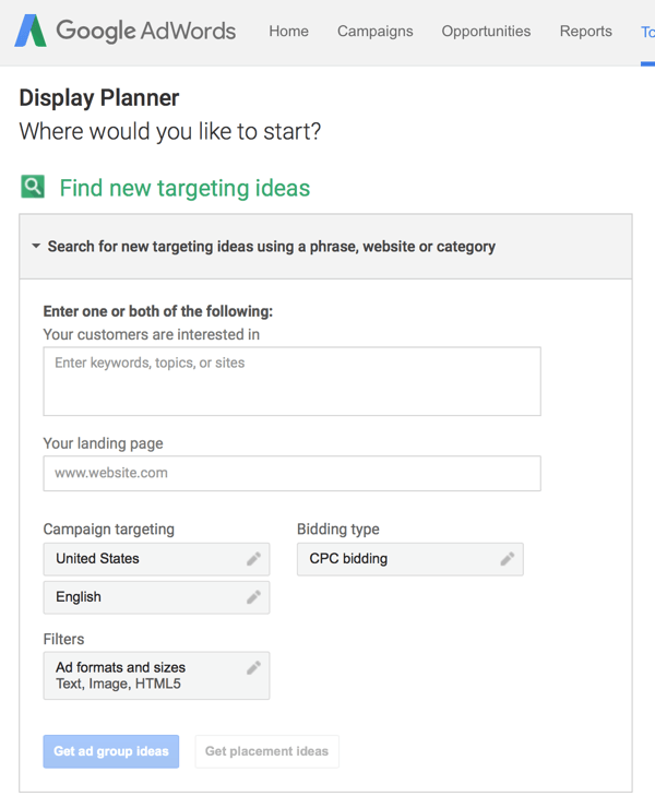 adwords display planner