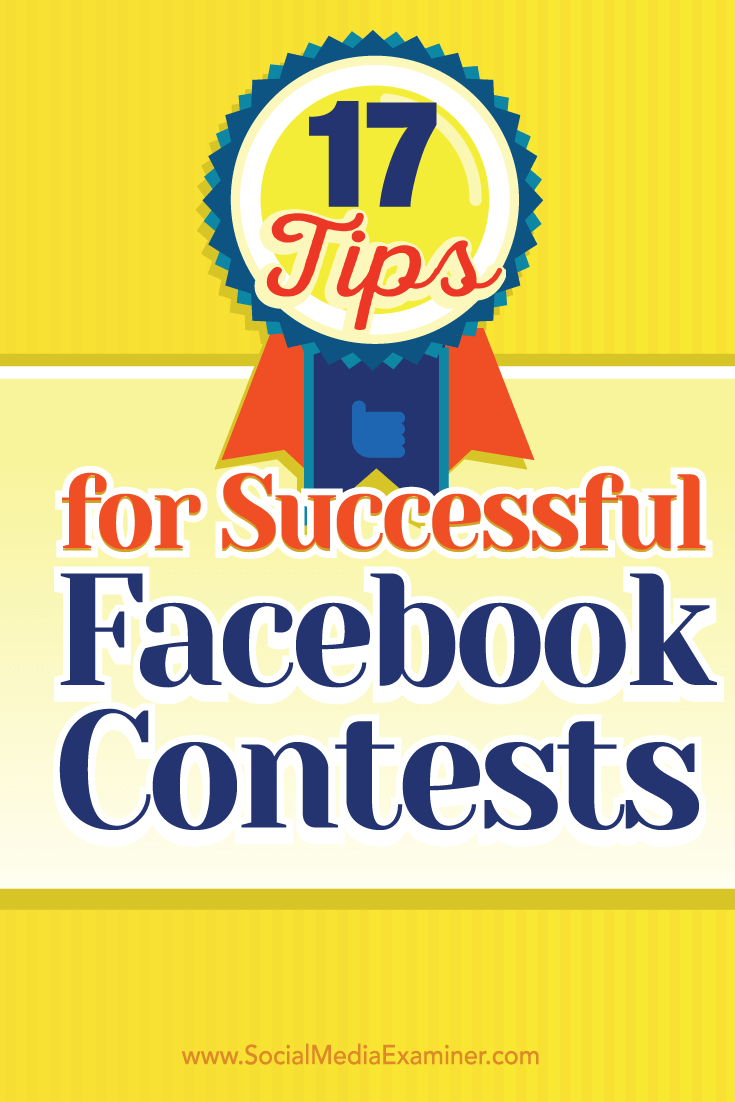 facebook contest tips