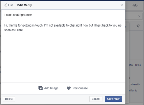 Chat list facebook Facebook chat