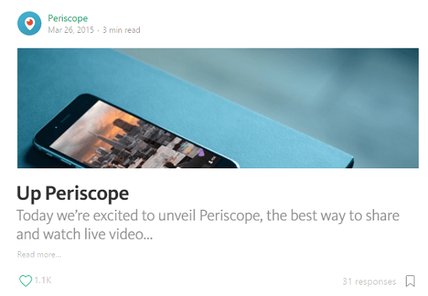 periscope launch