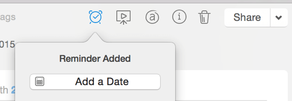 reminder date in evernote