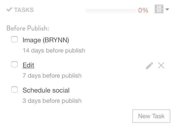 coschedule task list