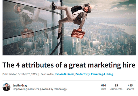 justin gray linkedin publisher professional expertise post