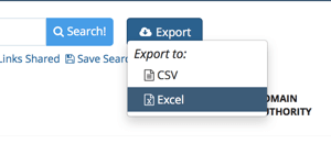 export buzzsumo search results