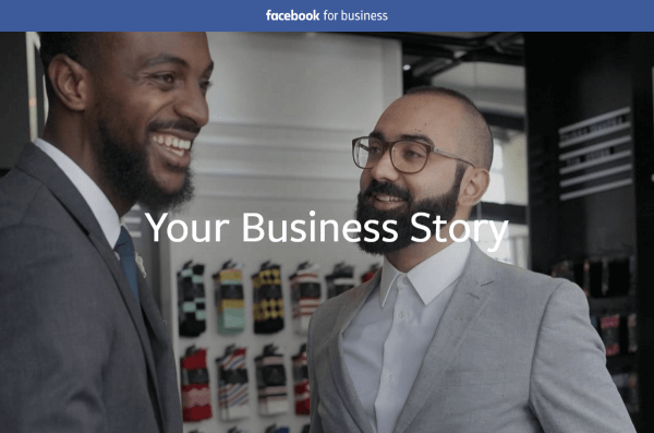 facebook your business story