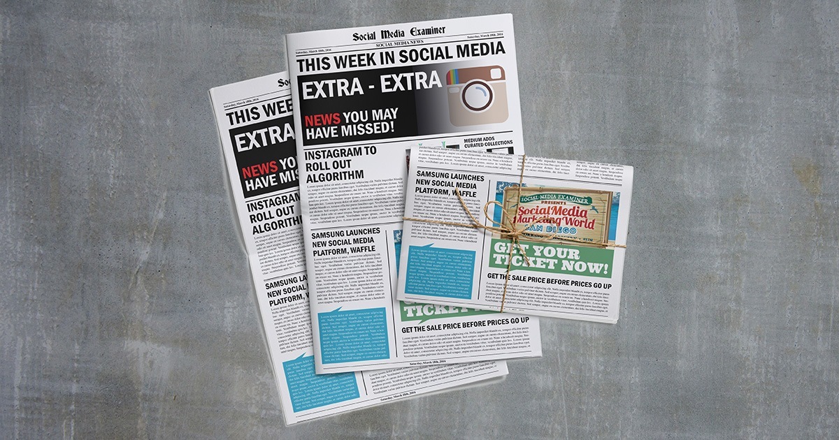 Instagram to Roll Out Algorithm: This Week in Social Media : Social