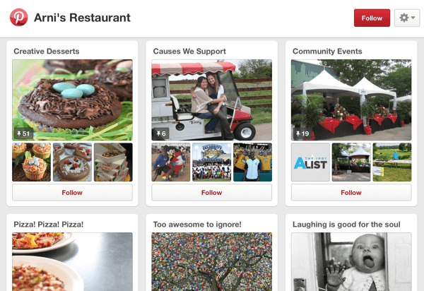 pinterest community event board example