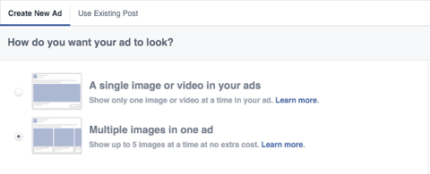 facebook ad image feature