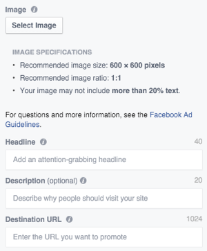 facebook ad image upload