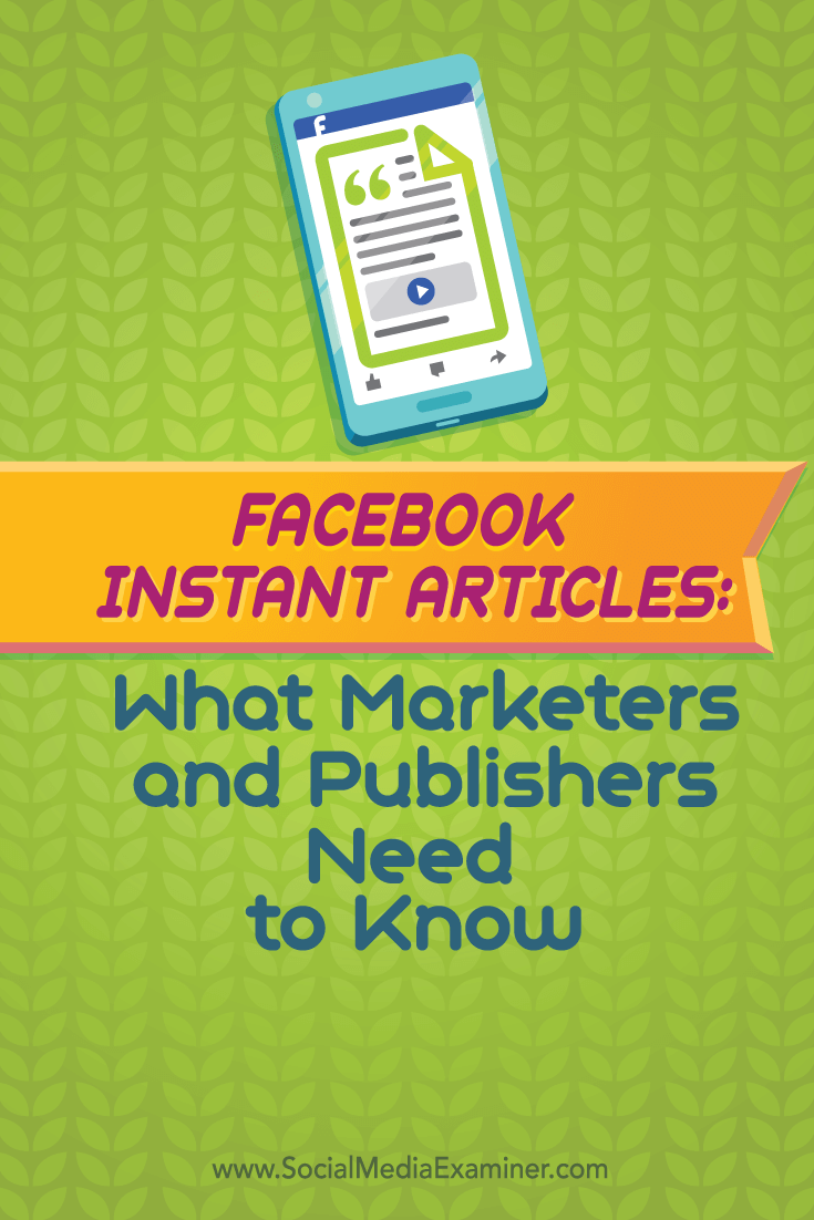 facebook instant articles how to prepare