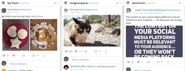 hootsuite instagram stream