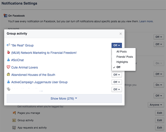 configure group notification settings on desktop