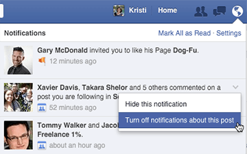 turn off facebook post notifications on desktop