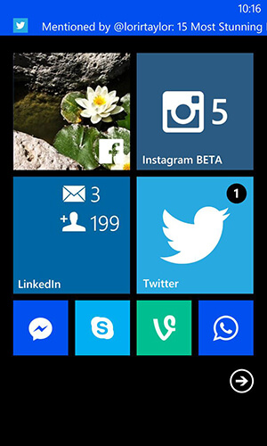 windows phone notification options