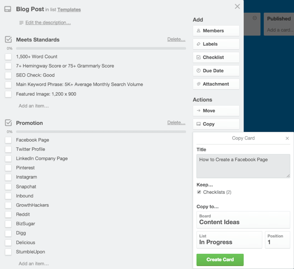 How to create Trello template boards and cards