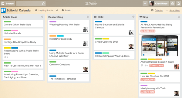 How to use Trello for your business content strategy (with examples)