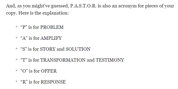 pastor acronym