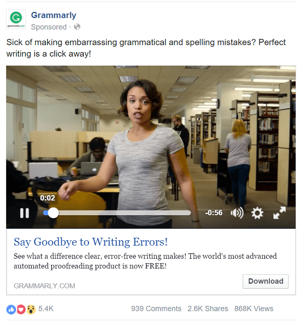 facebook video ads