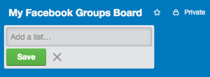 trello labels for facebook groups