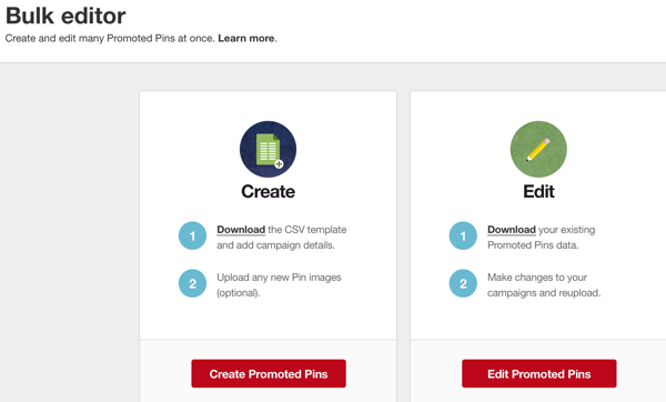 How to Use the Pinterest Bulk Editor to Create Promoted Pins : Social Media  Examiner